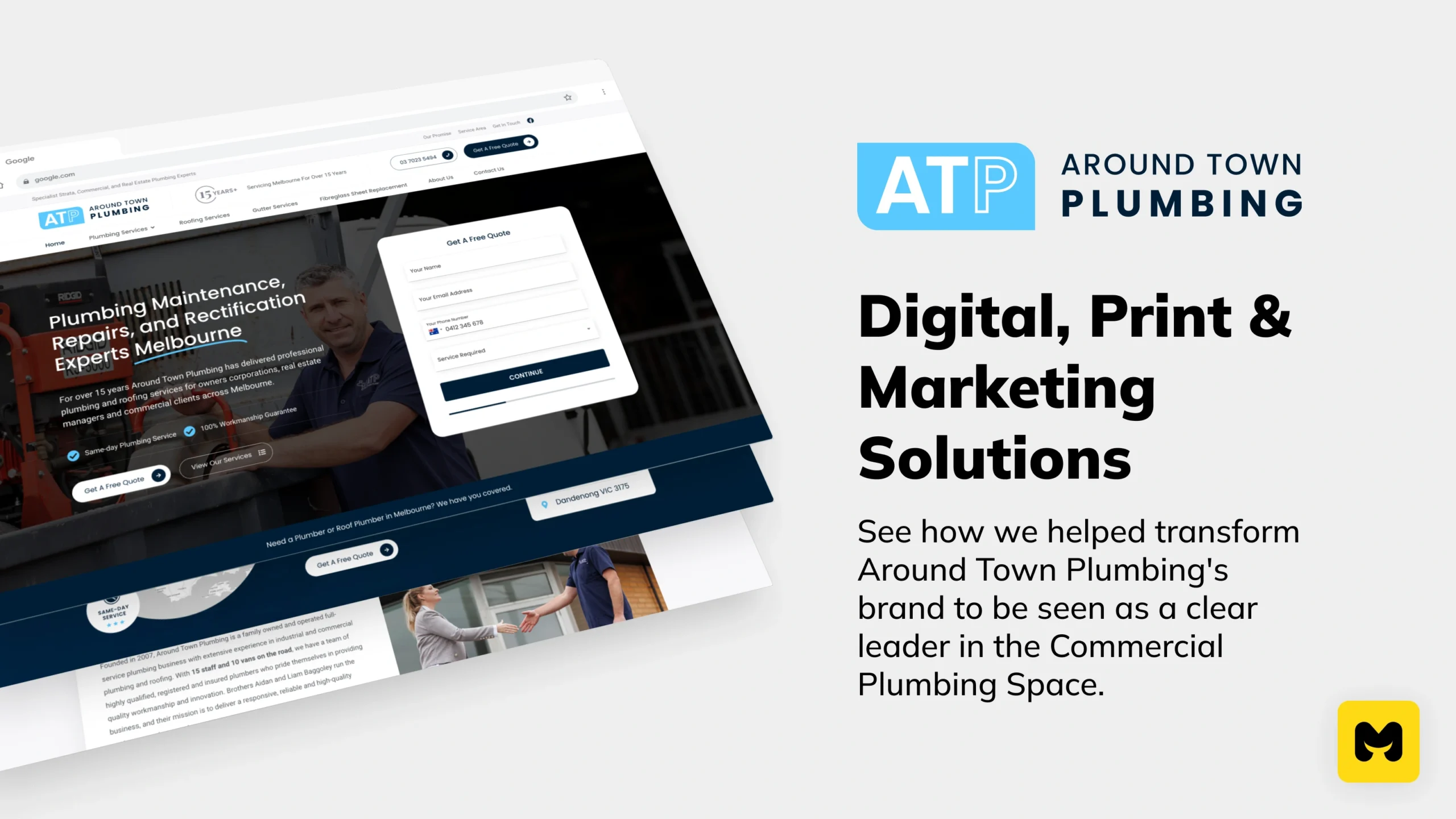 Digital, Print & Marketing Solutions for Around Town Plumbing