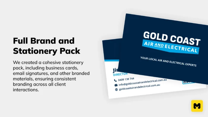 Full Brand and Stationery Pack Gold Coast Air Electrical