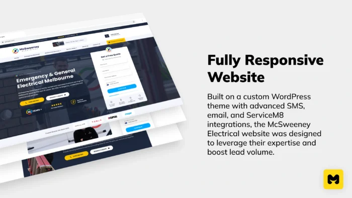 Fully Responsive Website McSweeney Electrical