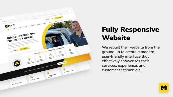 Fully Responsive Website Moritz Electrical