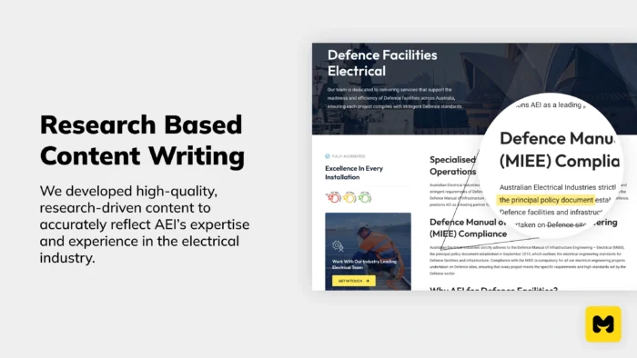 Research Content Writing Australian Electrical Industries